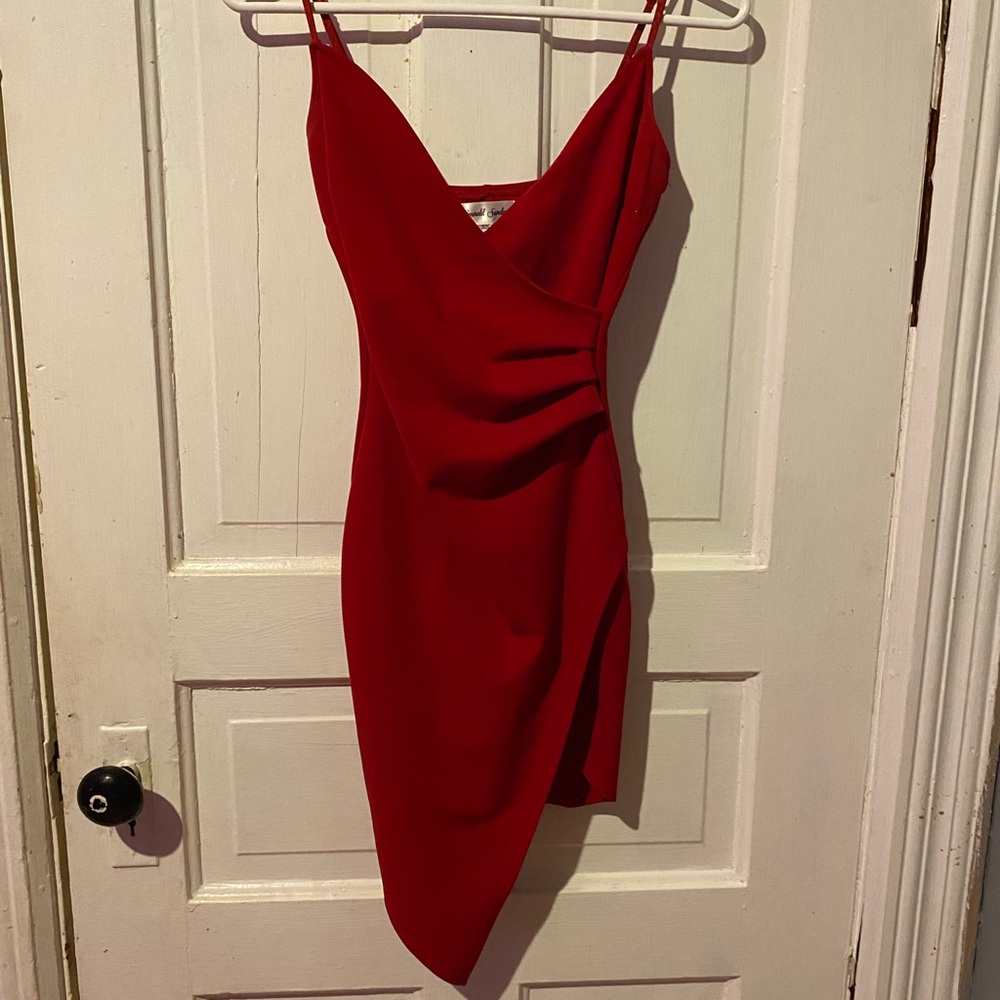 Windsor Red Asymmetrical Dress